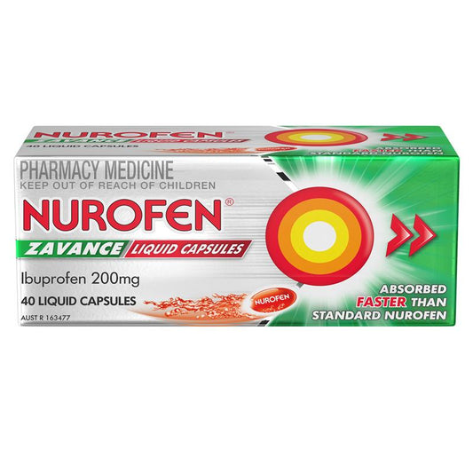 NUROFEN ZAVANCE Liq Caps 40s