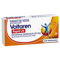 Voltaren Rapid Tabs 25mg 30s