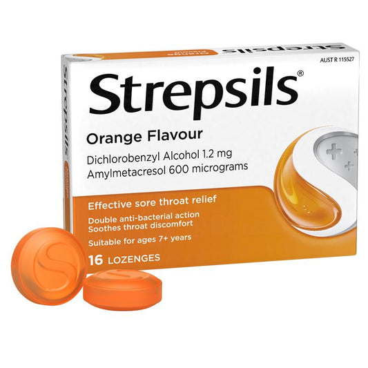 Strepsils Lozenge Orange 16pk