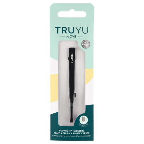 TRUYU 10-1001 Square Tip Tweez. Blk