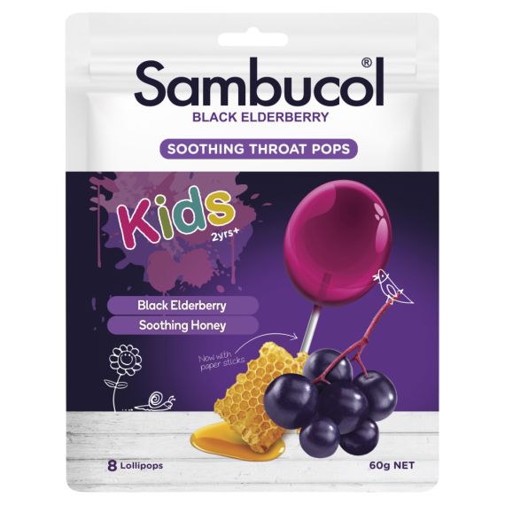 SAMBUCOL Soothing Throat Pops 8s