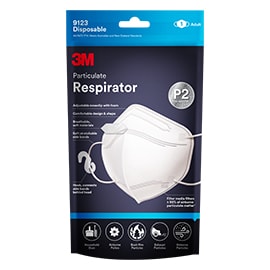 3M F/Mask P2 Respirator 9123 1pk