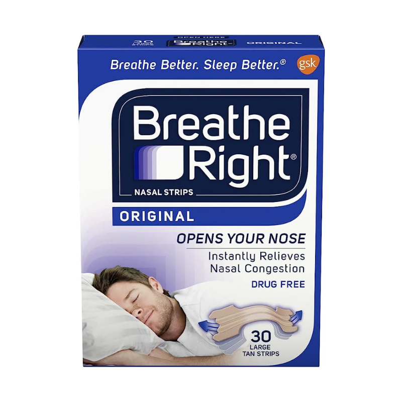 BREATHE RIGHT Nasal Strp OTan L 30s