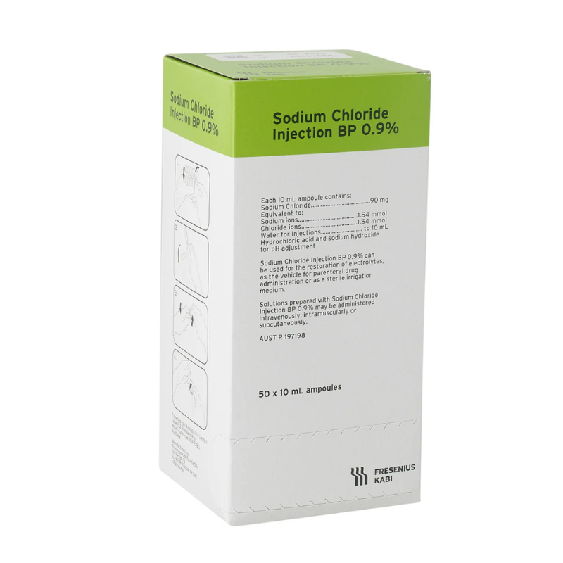 SODIUM Chloride 10ml amp. single KABI