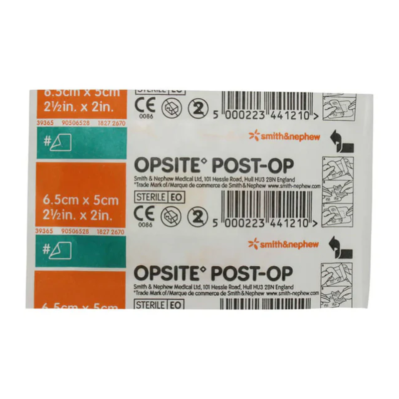 OPSITE PostOp Dr 6.5x5cm Box Each