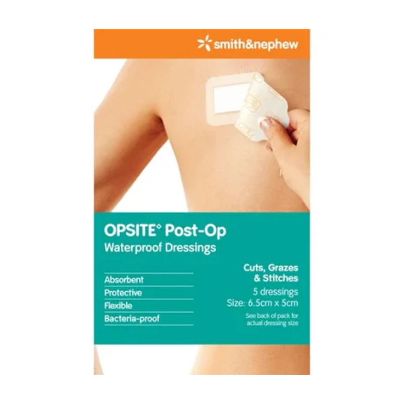 OPSITE PostOp Dressing 6.5x5cm 5pk