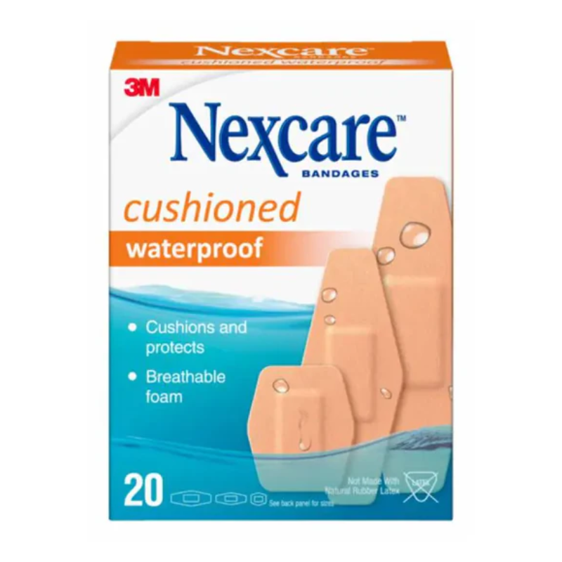 N/C Cushioned W/P Bandage Asst 20pk