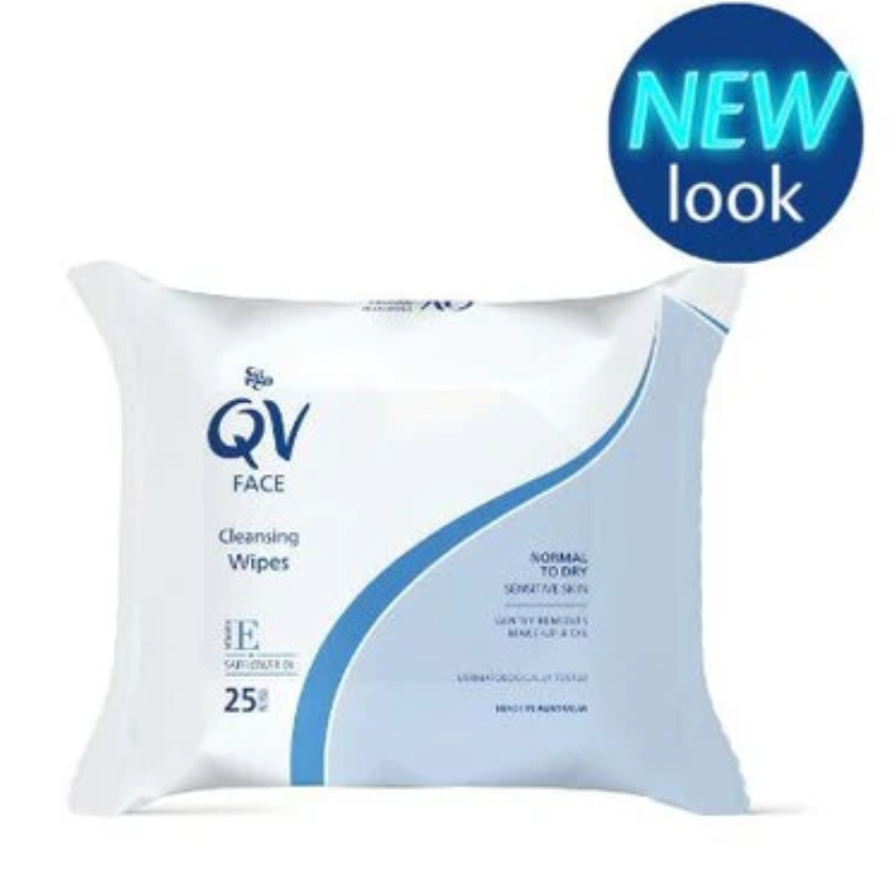 EGO QV Face Cleansing Wipes 25pk