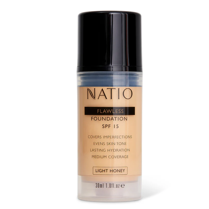NATIO Flawless Fdn SPF15 Lt Honey