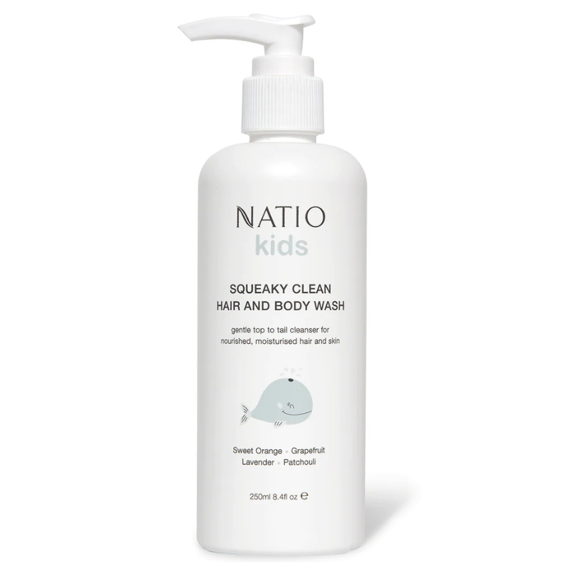 NATIO Squeaky Clean Hair&B/Wsh 250ml