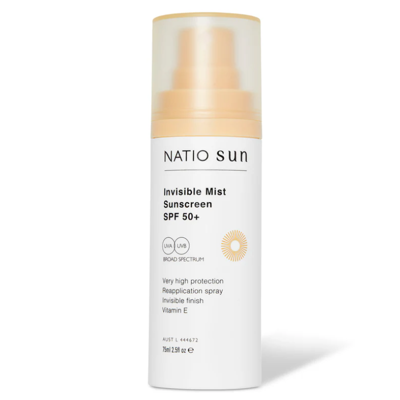 NATIO Invis Mist S/Scrn SPF 50+ 75ml