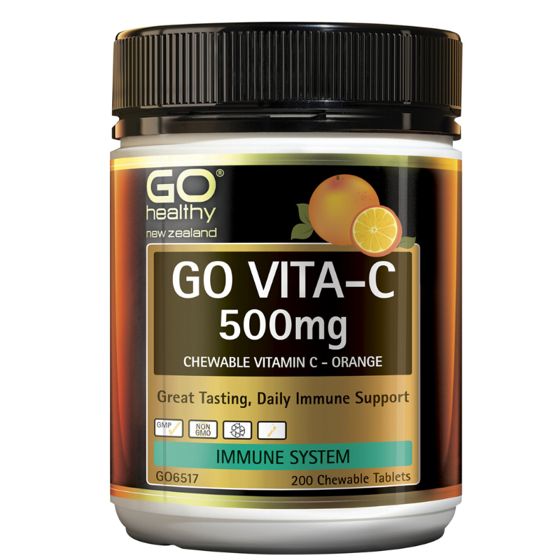 GO Vita-C 500mg Orng Chew Tabs 200s