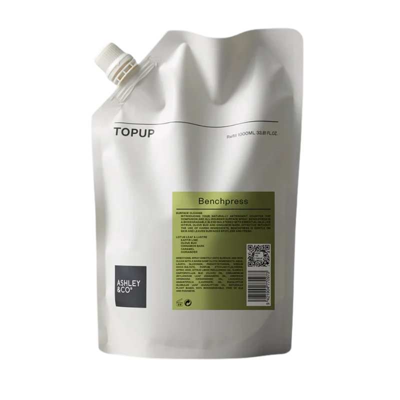 Ashley & Co Topup Benchpress Surface Cleanse, 1000ml
