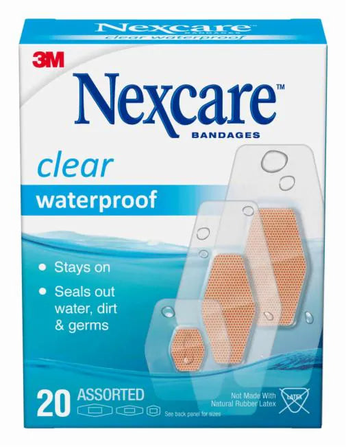 N/C Clear W/proof Bandage Asstd 20pk