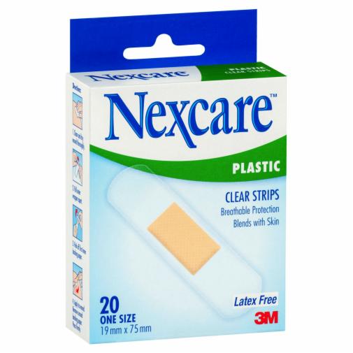 N/C Clear Plastic Strips 20pk