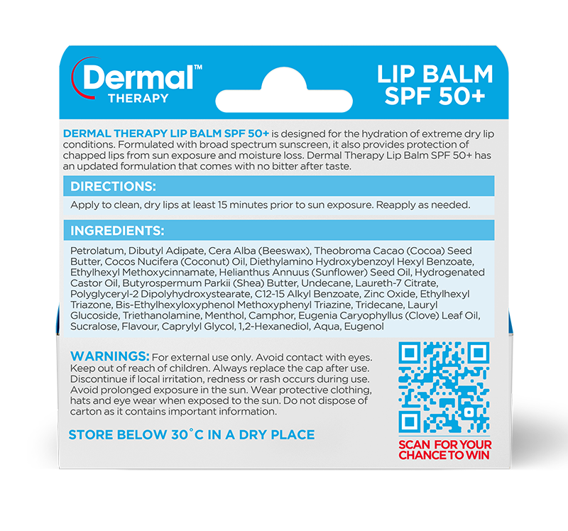 DERMAL THERAPY Lip Balm SPF50+ 10g