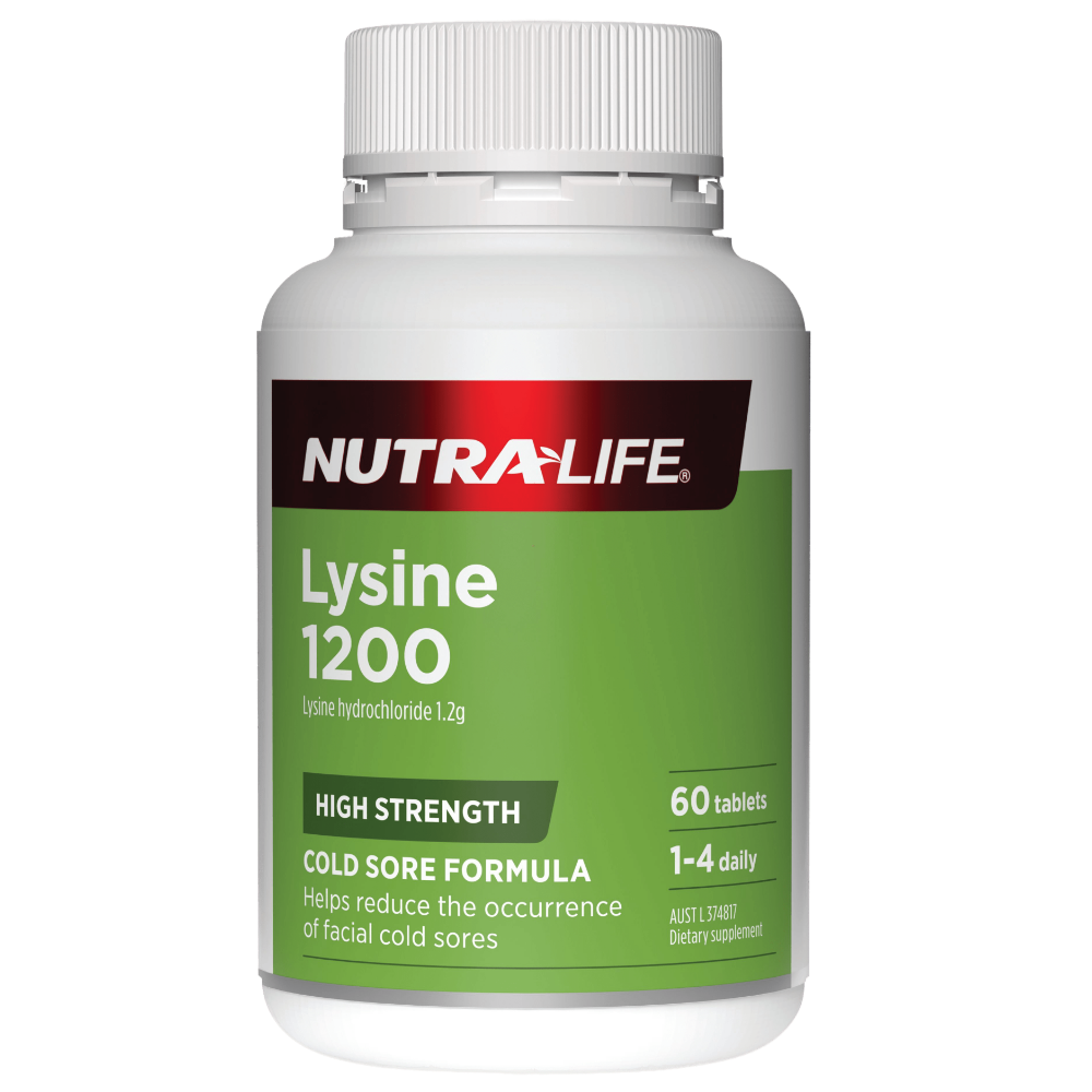 NL LYSINE 1200mg tab 60s