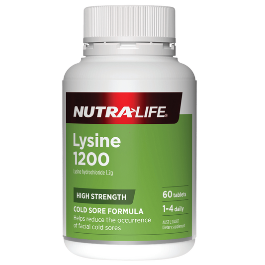 NL LYSINE 1200mg tab 60s