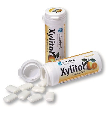 MIRADENT Xylitol Fresh Fruit Gum 30