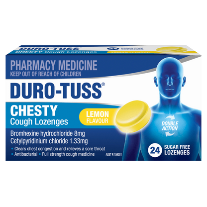 Duro-Tuss Chesty Cough Loz Lemon 24s