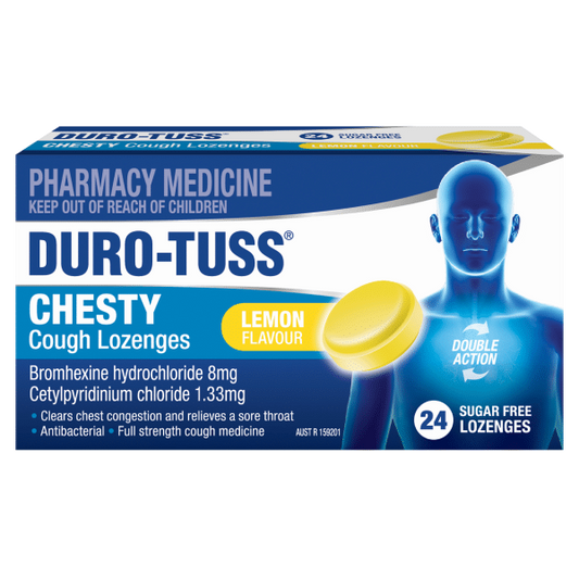 Duro-Tuss Chesty Cough Loz Lemon 24s