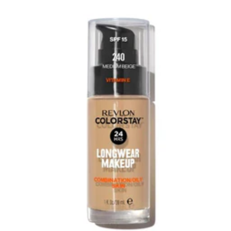 Revlon ColorStay Longwear Makeup Foundation – Medium Beige (Combination/Oily)