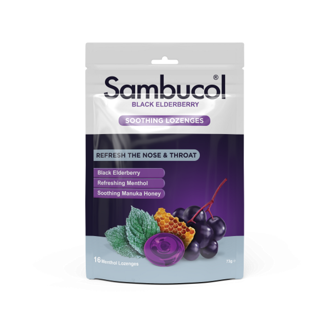 Sambucol Soothing Throat Loz 16s