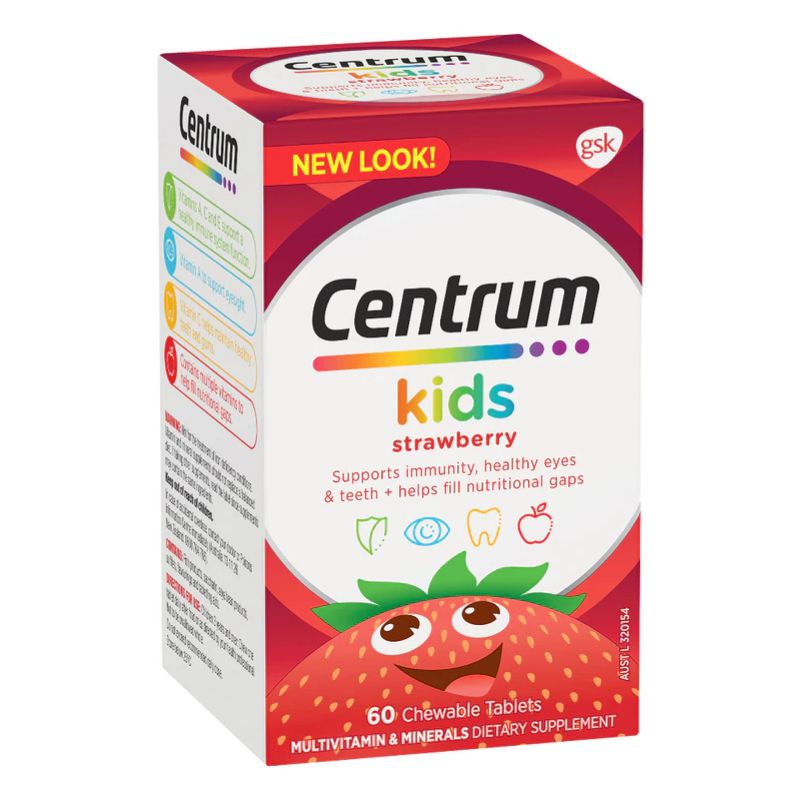 CENTRUM Kids Strawb. Multi ChewT 60s