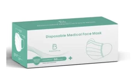 BREATHE FREE DISP MEDICAL MASK 50PC