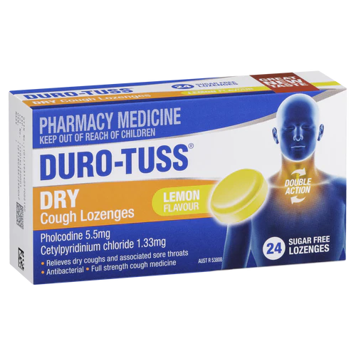 Duro-Tuss Dry Cough Loz Lemon 24s