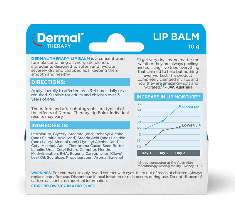 DERMAL THERAPY Lip Balm Tube 10g