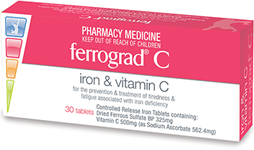 Ferrograd C 325mg+500mg VitC Tabs30s