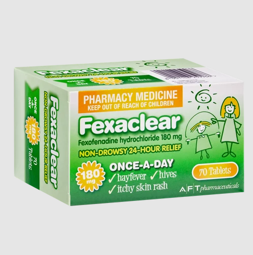 Fexaclear 180mg 70tabs