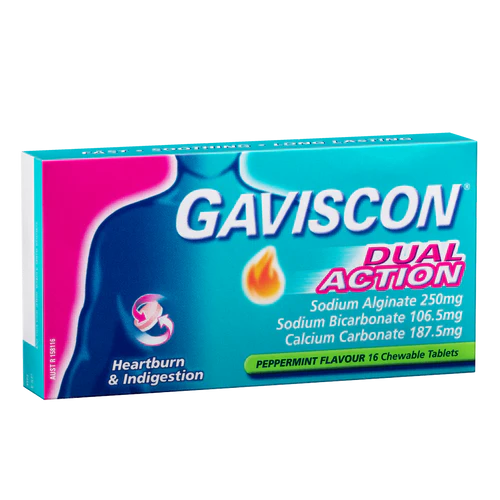 GAVISCON Dual Act M/B Chew Tabs 16s