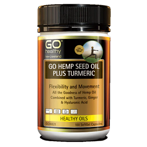 GO Hemp Seed Oil Plus Turmeric 100s