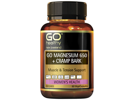 GO Magnesium 650+ Cramp Bk 60vcaps