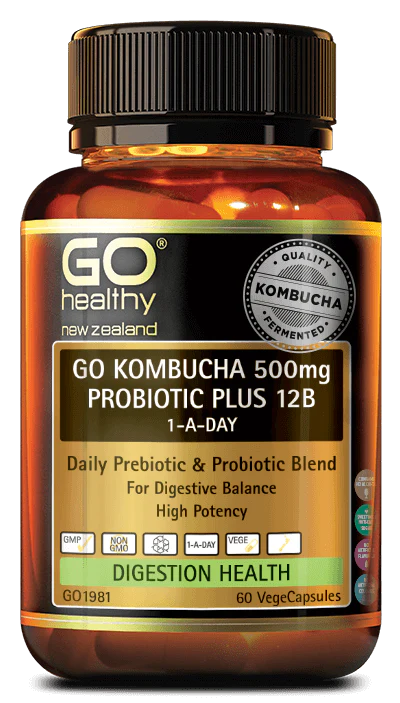 GO Kombucha 500mg Probiotic+ 12B 60s