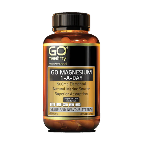 GO Magnesium 1-A-Day Caps 500mg 60s