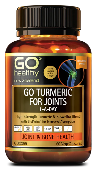 GO Turmeric for Joints 1ADay 30Vcap