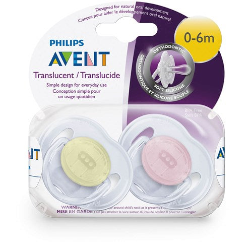 AVENT 0-6m Translucent Sth.2pk