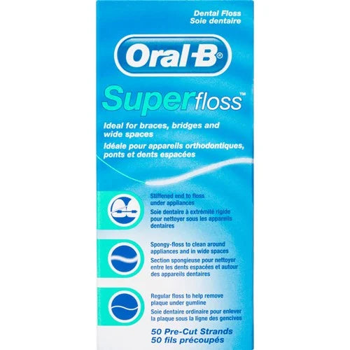 ORAL B Super Floss Unwaxed 50m