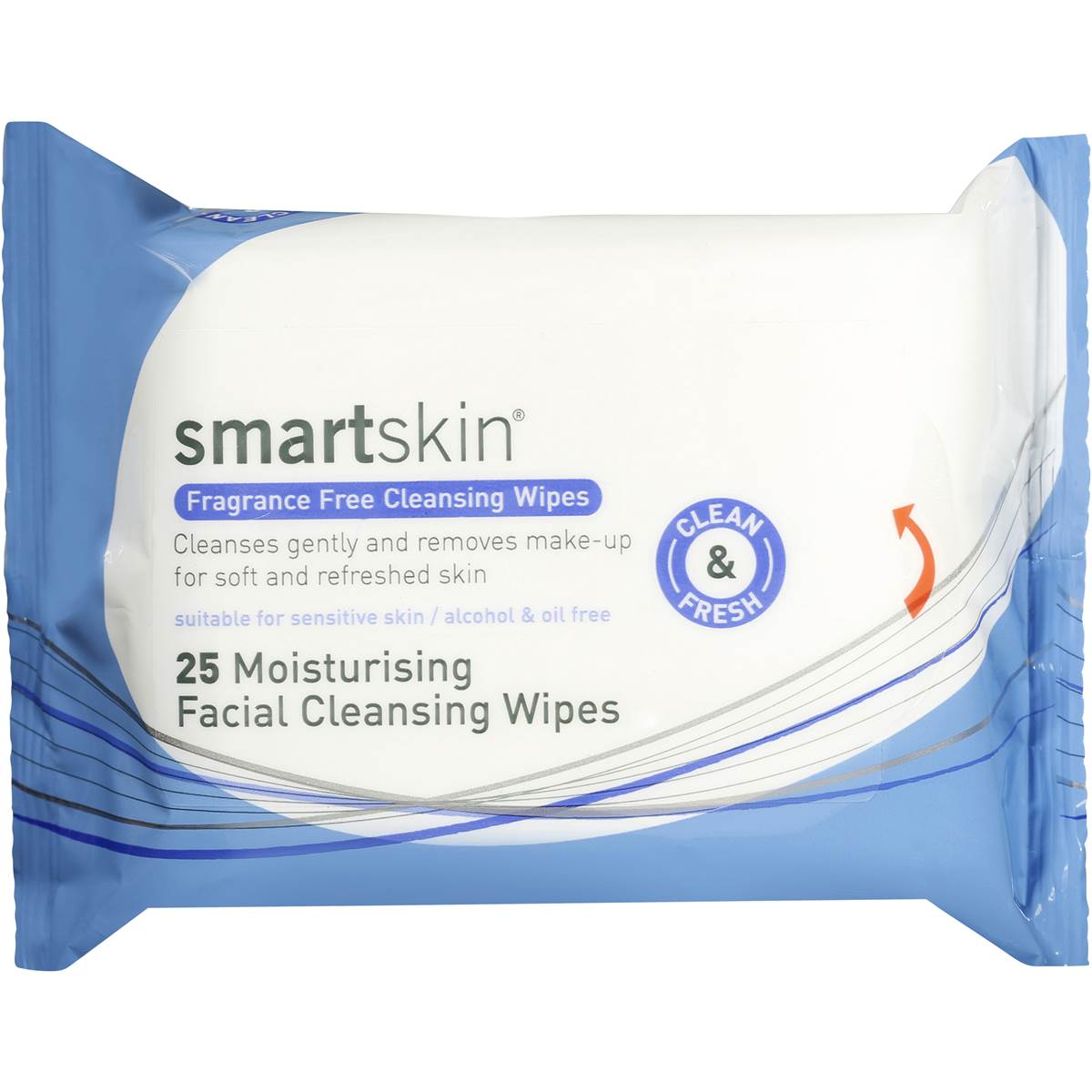 SMARTSKIN Unscented Wipes 25pk