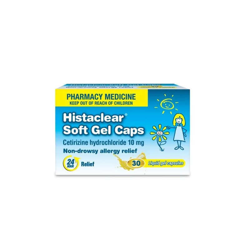 HISTACLEAR 10mg Soft Gel Caps 30s