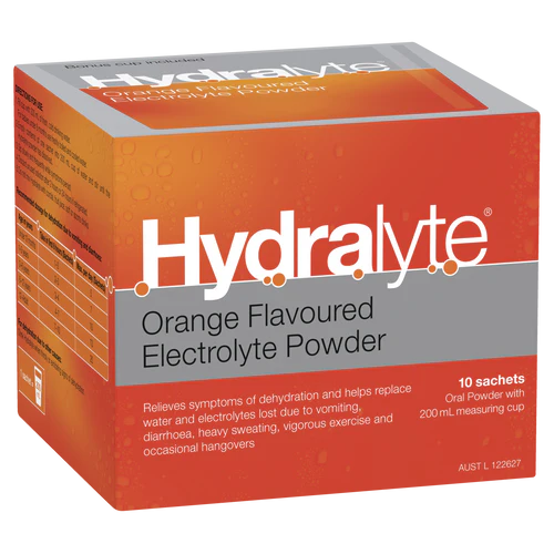 Hydralyte Powder Orange Sachets 10s