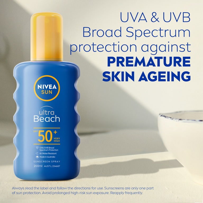 NIVEA Sun Ultra Beach Spray SPF50+ 200 ml