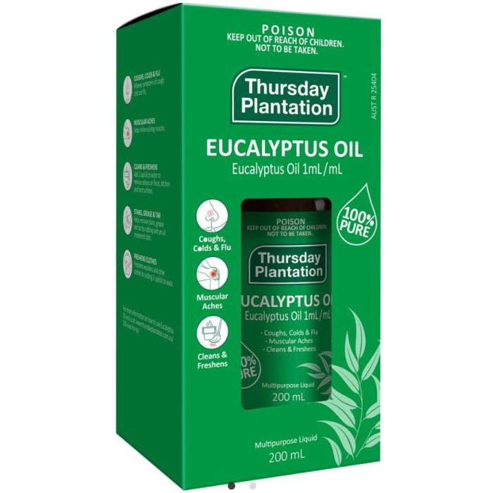 THURS.PL. EUCALYPTUS OIL 100% 200ml