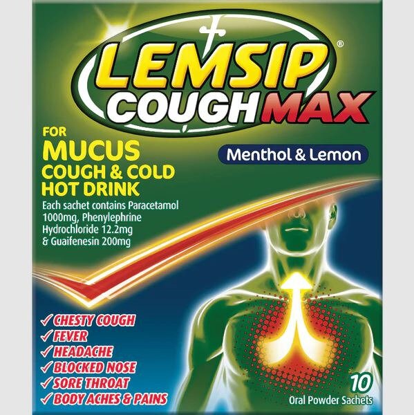 Lemsip Mucus Cough&Cld Men&Lem 10pk