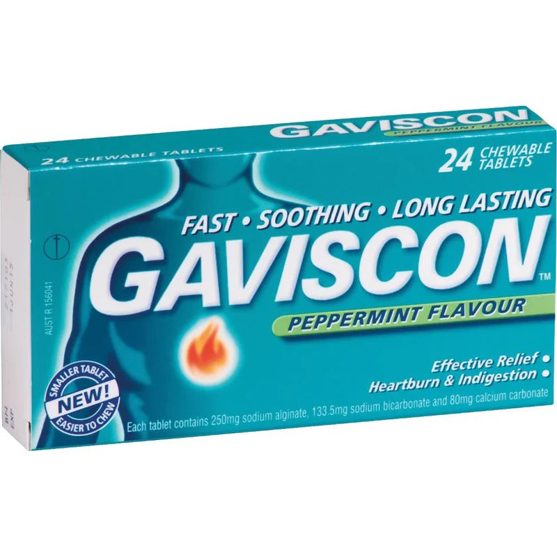 Gaviscon Peppermint Tablets 24s
