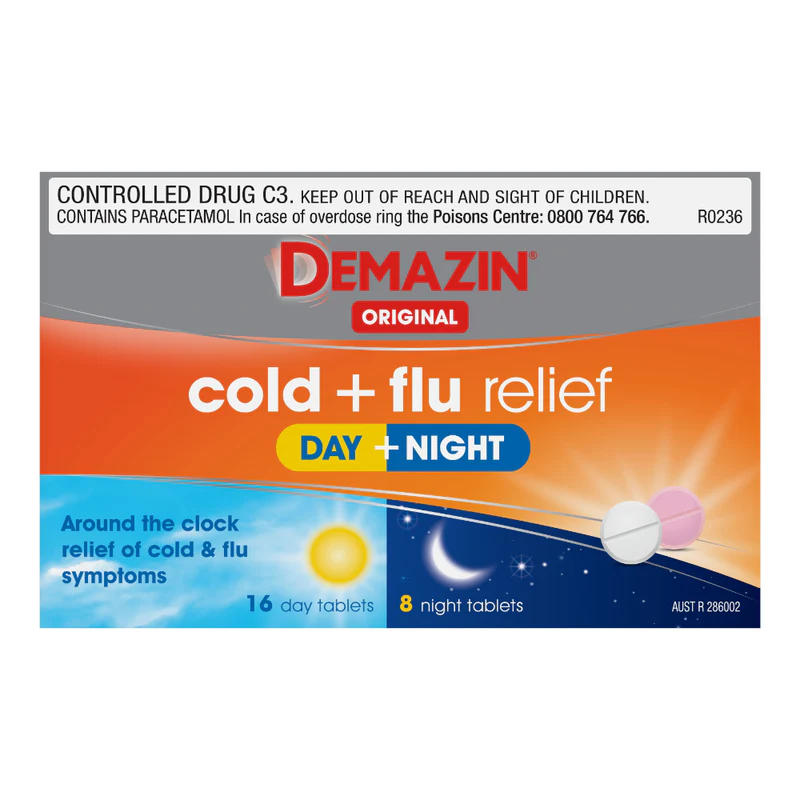DEMAZIN Orig Cold+Flu Relief D&N 24s