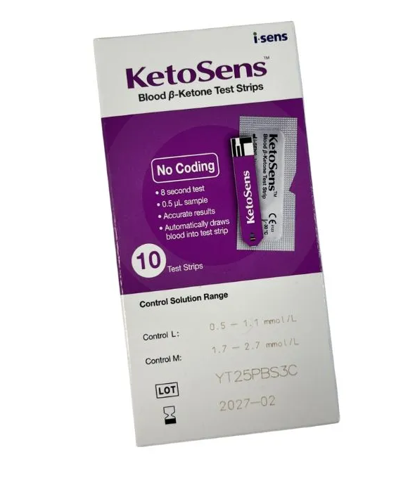 KetoSens Blood Ketone Test Strips 10pk